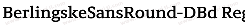 BerlingskeSansRound-DBd Regular字体转换
